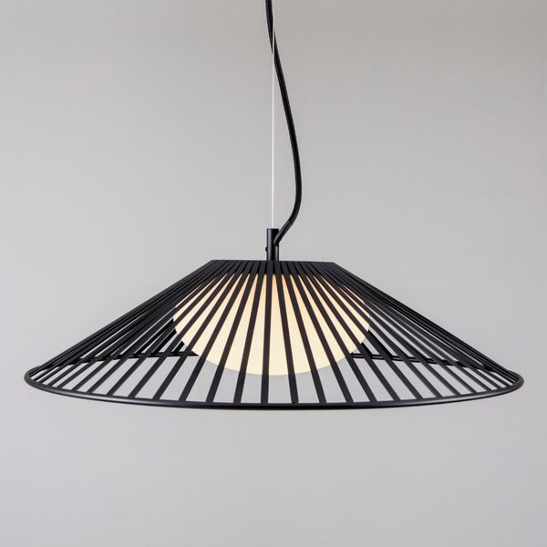 Černé závěsné LED světlo Nova Luce Brume 50 cm