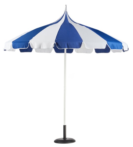 Slunečník 245 cm MINOA Bílá/Modrá