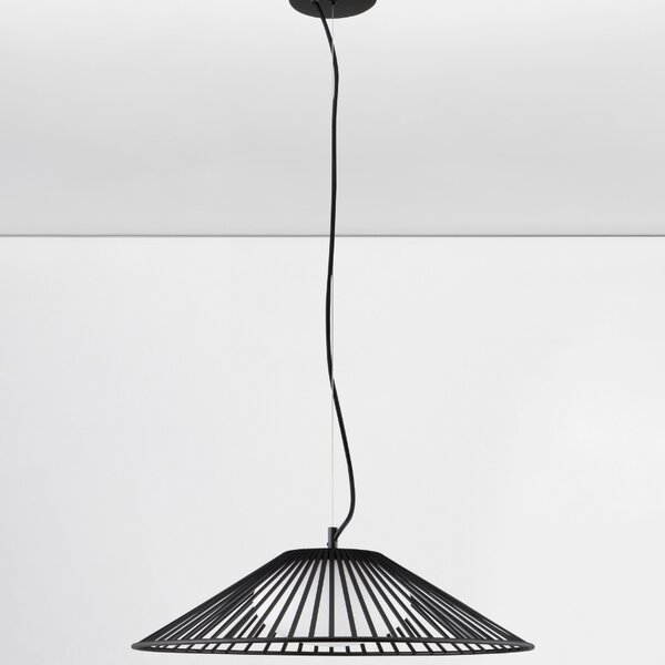 Černé závěsné LED světlo Nova Luce Brume 50 cm