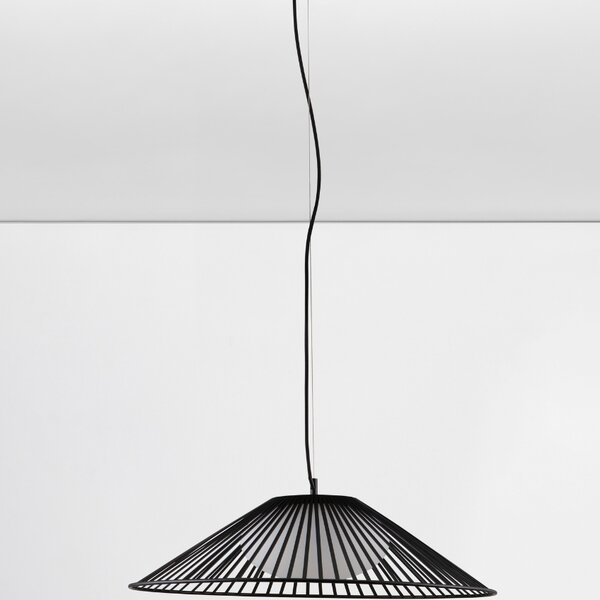 Černé závěsné LED světlo Nova Luce Brume 61 cm