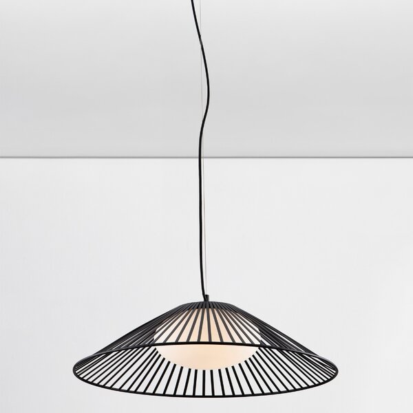 Černé závěsné LED světlo Nova Luce Brume 61 cm
