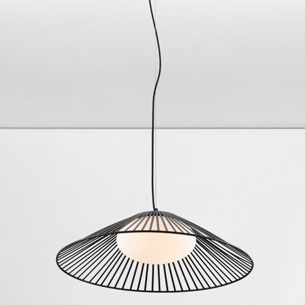 Černé závěsné LED světlo Nova Luce Brume 61 cm
