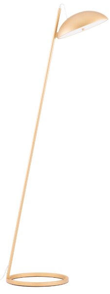 Zlatá kovová stojací LED lampa Nova Luce Flute 153 cm