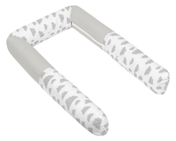 Bellatex Mantinel do dětské postýlky VÁLEC průměr 12x240 cm Mráček šedá, bílá
