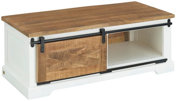 KONFERENČNÍ STOLEK, přírodní barvy, černá, bílá, dřevo, 60/120/45 cm MID.YOU - Konferenční stolky, Online Only
