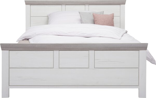 POSTEL, 140/200 cm šedá, bílá Hom`in - Jednolůžkové postele