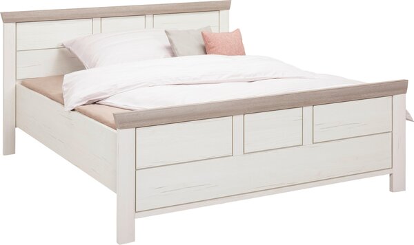 POSTEL, 140/200 cm šedá, bílá Hom`in - Jednolůžkové postele