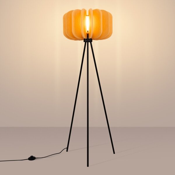 Sollux SL.1864 - Stojací lampa MULA 1xE27/15W/230V žlutá