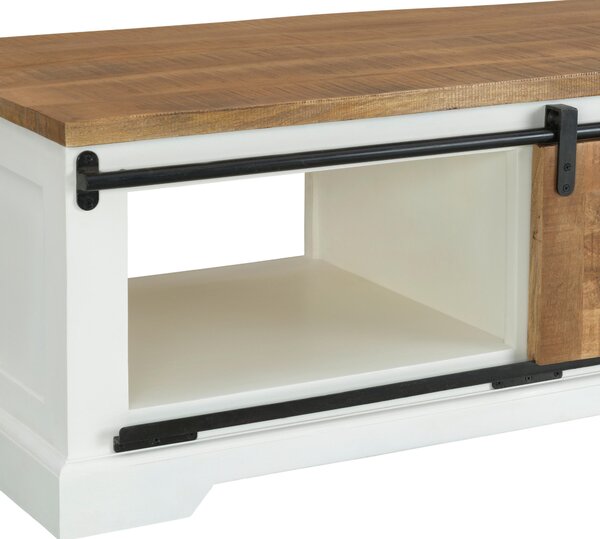 KONFERENČNÍ STOLEK, přírodní barvy, černá, bílá, dřevo, 60/120/45 cm MID.YOU - Konferenční stolky, Online Only