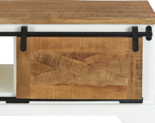KONFERENČNÍ STOLEK, přírodní barvy, černá, bílá, dřevo, 60/120/45 cm MID.YOU - Konferenční stolky, Online Only