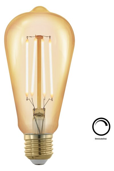Eglo 11696 Retro Bulb - Stmívatelná LED retro žárovka 4W, E27 LED ST64 (LED žárovka s velmi teplou barvou světla 1700K)