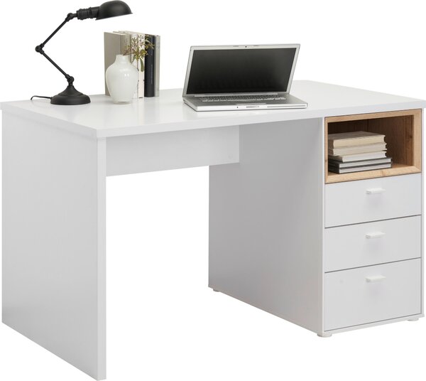 PSACÍ STŮL, bílá, barvy dubu, 120/70/74 cm Hom`in - Dětské pokoje sestavy