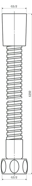 Omnires sprchová hadice 125 cm || 022-XGLB