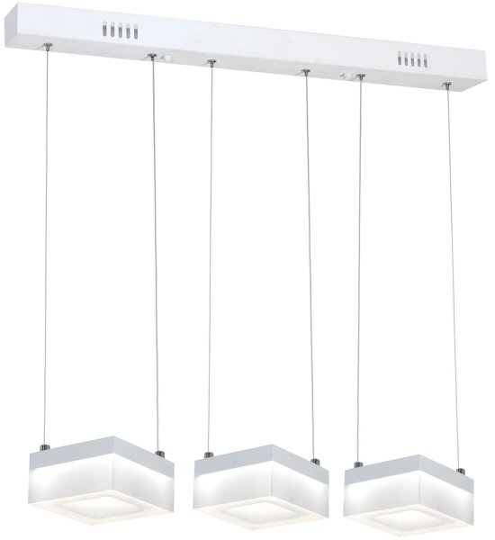 Milagro LED CUBO 447 - Závěsné LED svítidlo 36W (LED závěsný lustr se čtvercovými stínidly 12 x 12cm)