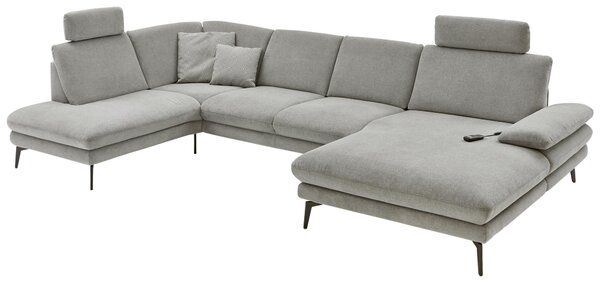 SEDACÍ SOUPRAVA, textil, šedá Dieter Knoll - Sedací soupravy