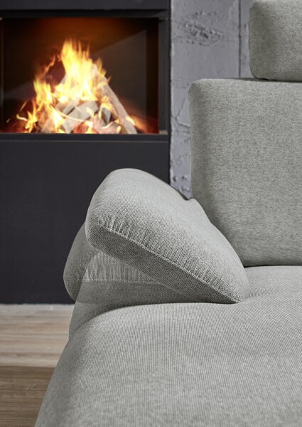 SEDACÍ SOUPRAVA, textil, šedá Dieter Knoll - Sedací soupravy