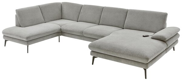 SEDACÍ SOUPRAVA, textil, šedá Dieter Knoll - Sedací soupravy