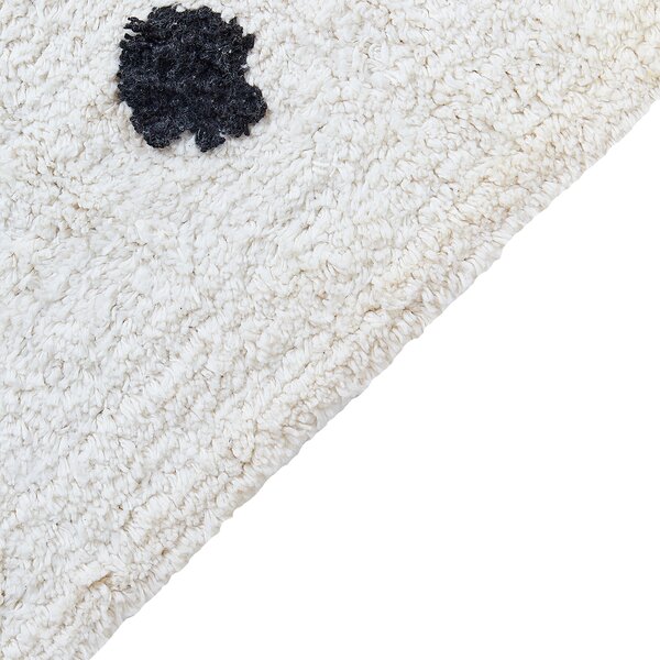 Dětský koberec LAZA Krémově bílá 140 x 200 cm Bavlna