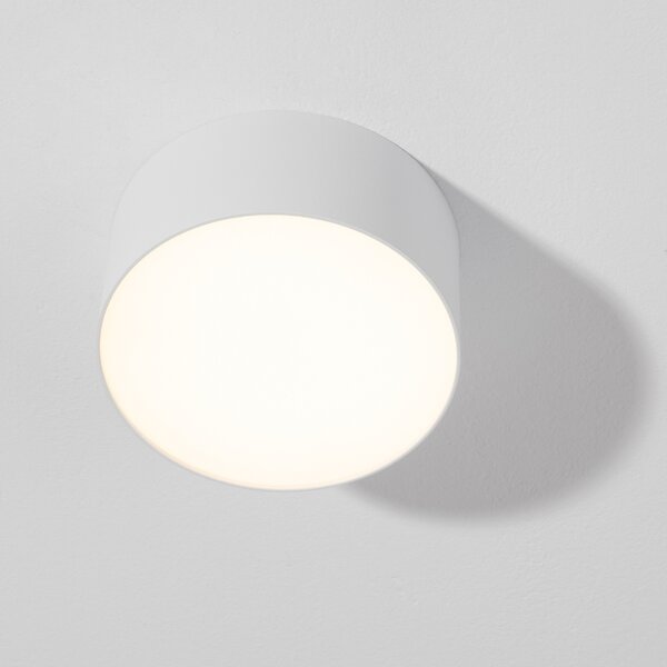 Bílé kovové stropní LED světlo Nova Luce Luldo 14 cm