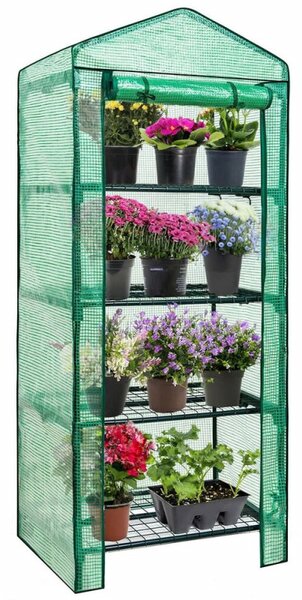 Zahradní foliovník 70x50x160 cm 4 police SPRINGOS GT0008