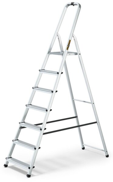 Hliníkové schůdky 7 stupňů jednostranné DRABEST ALD7 HOME