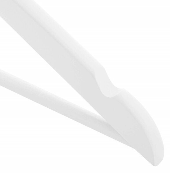 Dřevěná ramínka 42,5 cm, bílá, sada 20ks SPRINGOS HG0059
