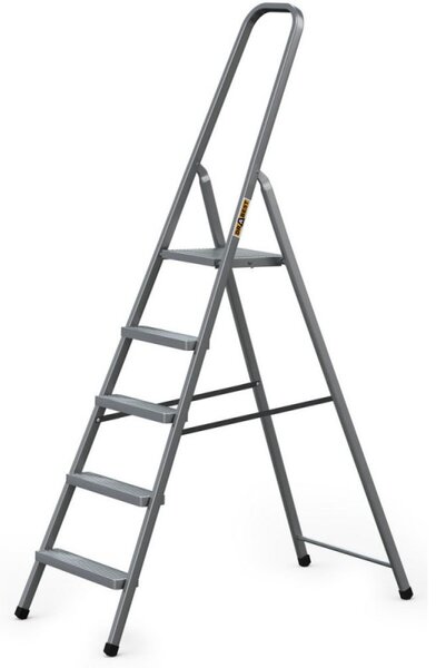 Ocelové schůdky 5 stupňů DRABEST STD5 HOME