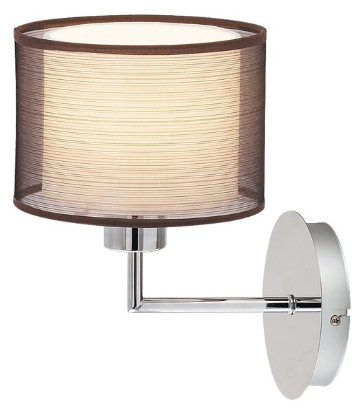 Rabalux 2628 ANASTASIA - Moderní nástěnná lampička, stínidlo textilní (Moderní svítidlo na zeď se stínidlem z tkaniny, bez vypínače)