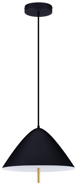 Černé kovové závěsné LED světlo Nova Luce Oros 40 cm