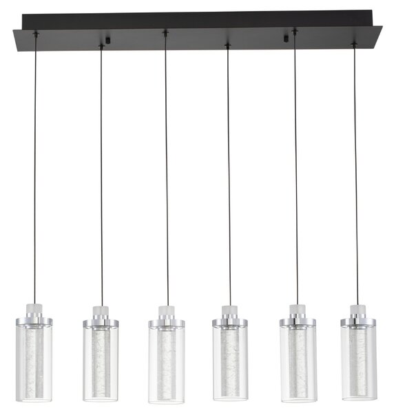Skleněné závěsné LED světlo Nova Luce Lune 81 cm