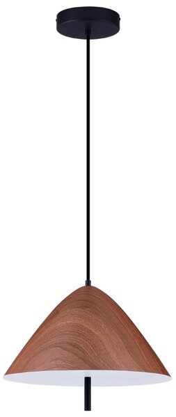 Hnědé kovové závěsné LED světlo Nova Luce Oros 40 cm