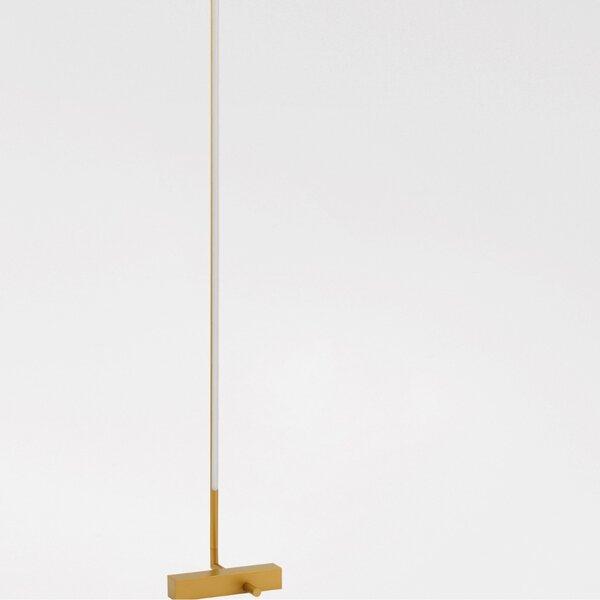 Zlatá kovová stojací LED lampa Nova Luce Raccio 140 cm