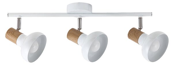 Rabalux 5945 HOLLY - Moderní stropní svítidlo ve skandinávském stylu (Stropní svítidlo v bílé barvě s prvky v imitaci dřeva)