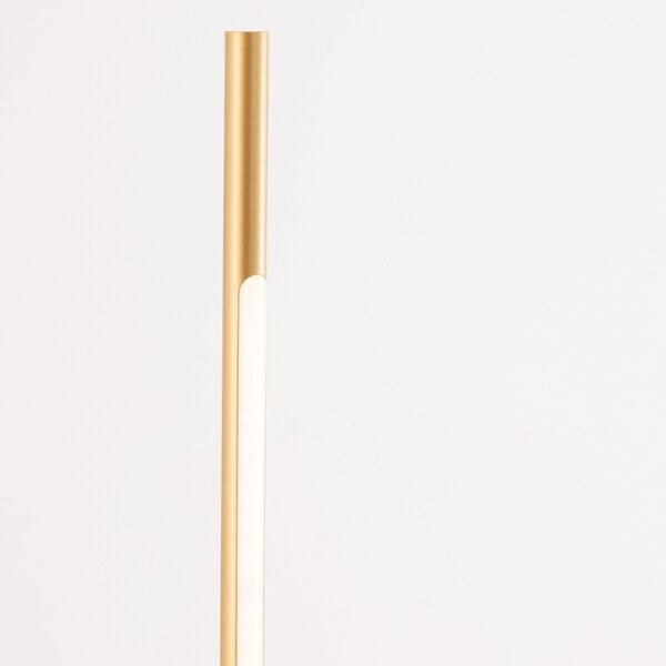 Zlatá kovová stojací LED lampa Nova Luce Raccio 140 cm