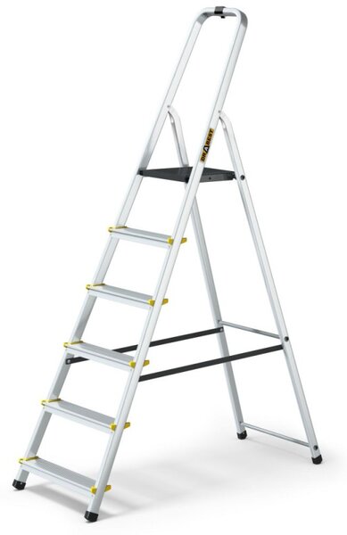 Hliníkové schůdky 6 stupňů jednostranné DRABEST ALD6 PRO