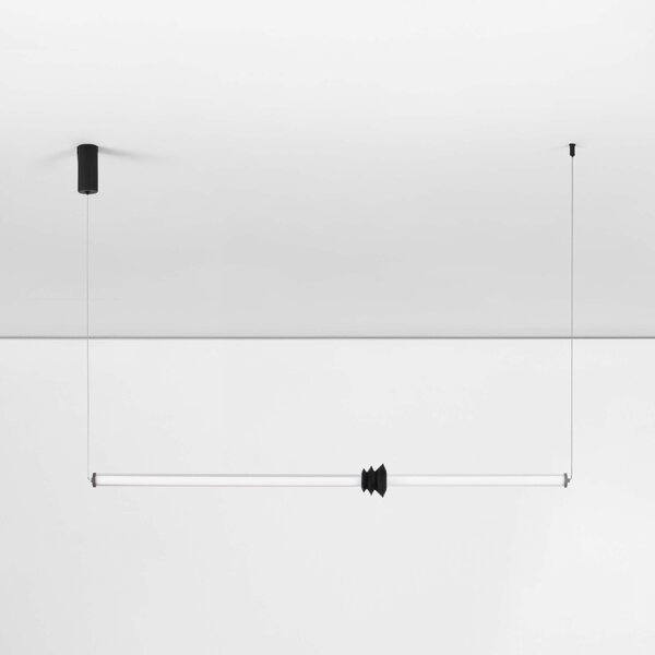Černé závěsné LED světlo Nova Luce Atmosfera 110 cm