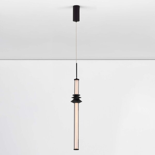 Černé závěsné LED světlo Nova Luce Atmosfera 8 cm