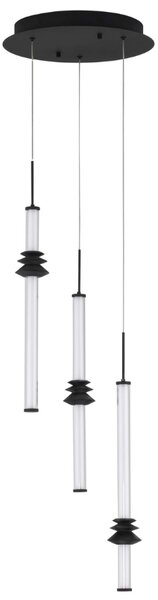 Černé závěsné LED světlo Nova Luce Atmosfera 35 cm