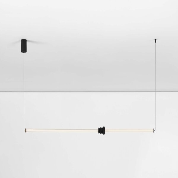 Černé závěsné LED světlo Nova Luce Atmosfera 110 cm
