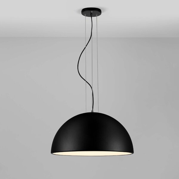 Černé kovové závěsné světlo Nova Luce Tholos 60 cm