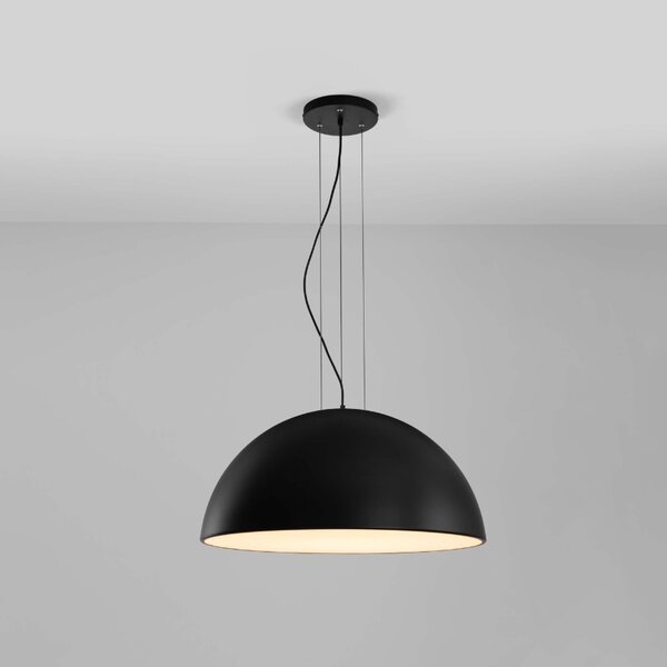 Černé kovové závěsné světlo Nova Luce Tholos 70 cm