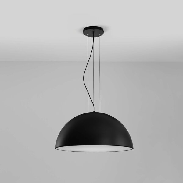 Černé kovové závěsné světlo Nova Luce Tholos 70 cm