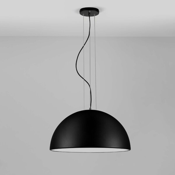 Černé kovové závěsné světlo Nova Luce Tholos 60 cm