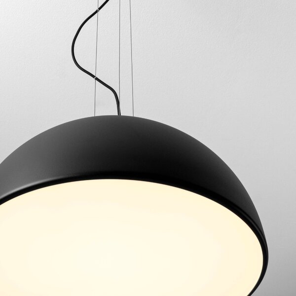Černé kovové závěsné světlo Nova Luce Tholos 60 cm