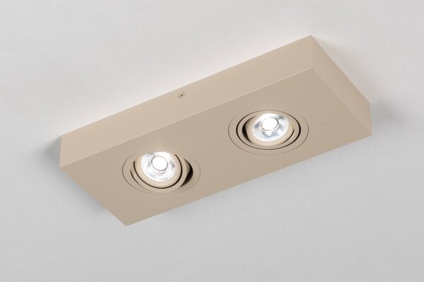 Stropní LED svítidlo Spot Quality Quadra 2 Taupe (LMD)