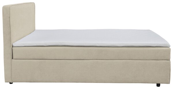 KONTINENTÁLNÍ POSTEL, 120/200 cm, textil, béžová MID.YOU, Online Only