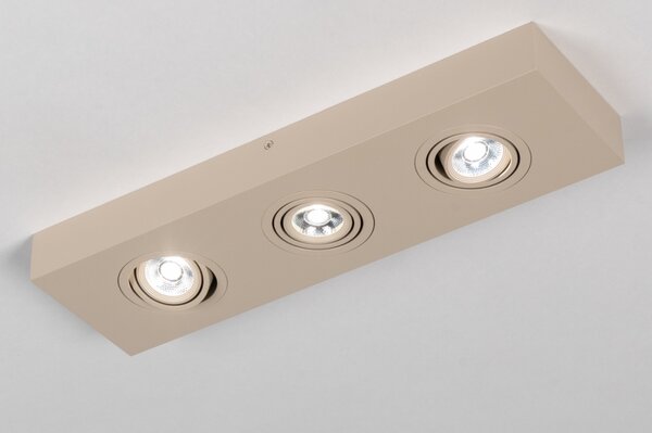 Stropní LED svítidlo Spot Quality Quadra 3 Taupe (LMD)