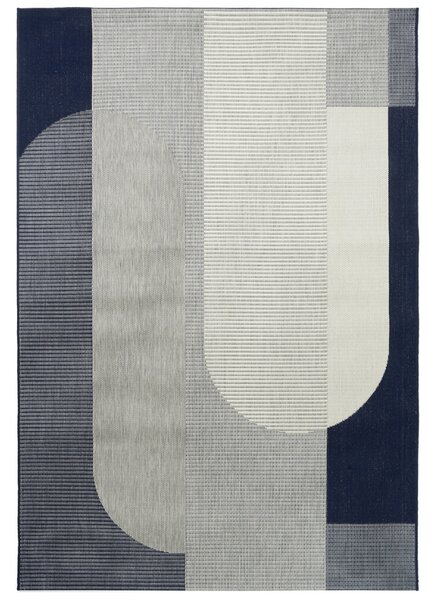 Fargotex Bílo-modrý koberec Madera 160 x 230 cm