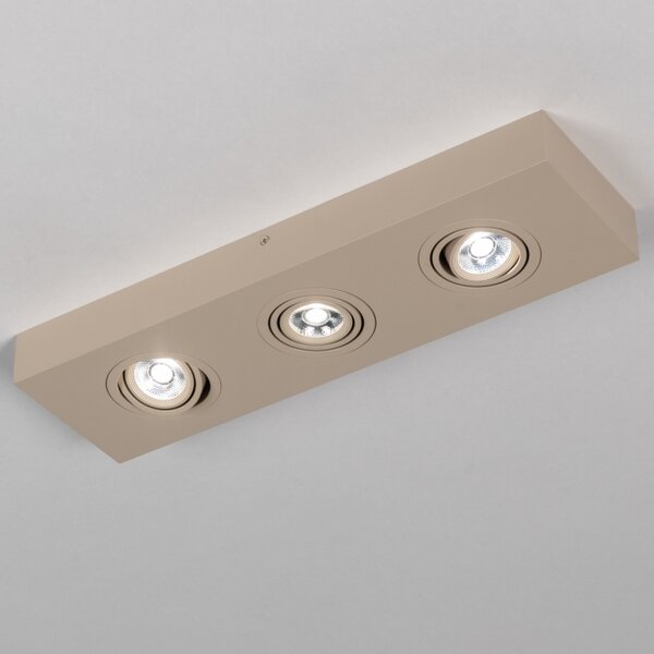Stropní LED svítidlo Spot Quality Quadra 3 Taupe (LMD)