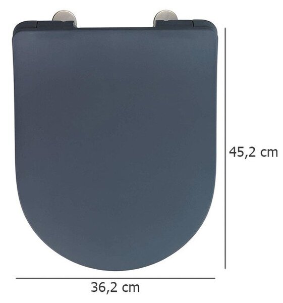 Sedilo toaletní sedátko v duroplast, barva šedá matná